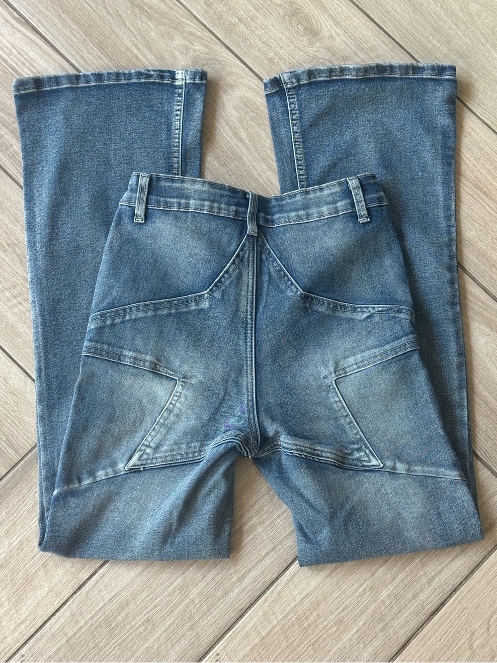 Blue Asphalt Women's Blue Bootcut flare Jeans